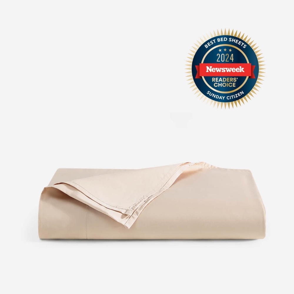 Sunday Citizen Natural Premium Bamboo Top Sheet in Blush - Queen